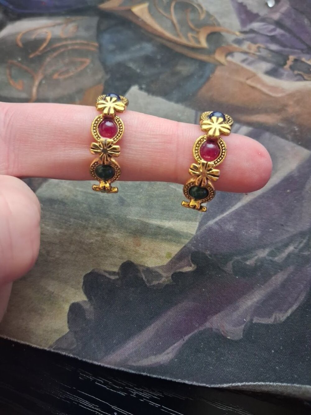 Unusual Half hoop earrings